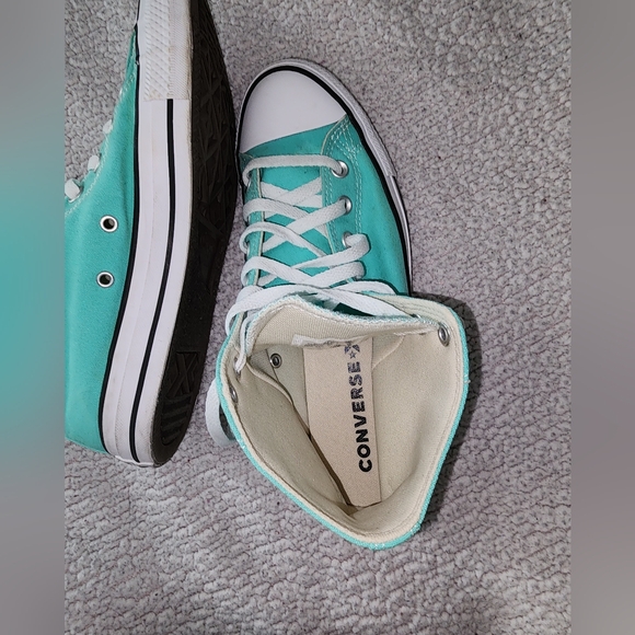 Converse Chuck Taylor's Teal Colored Shoes - Picture 13 of 15